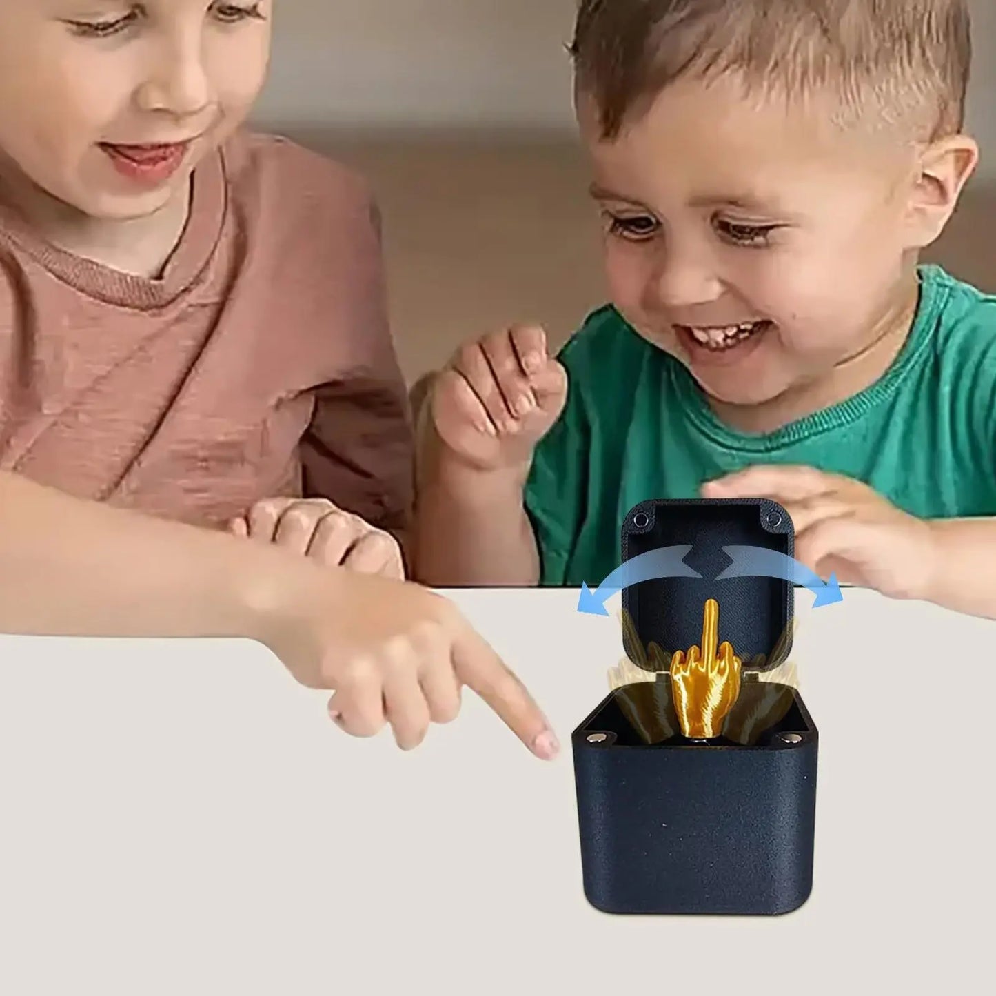 Christmas Interesting Prank Gift Middle Finger In Box Christmas Box Funny Creative Gifts Office Desk Decoration Home Decoration