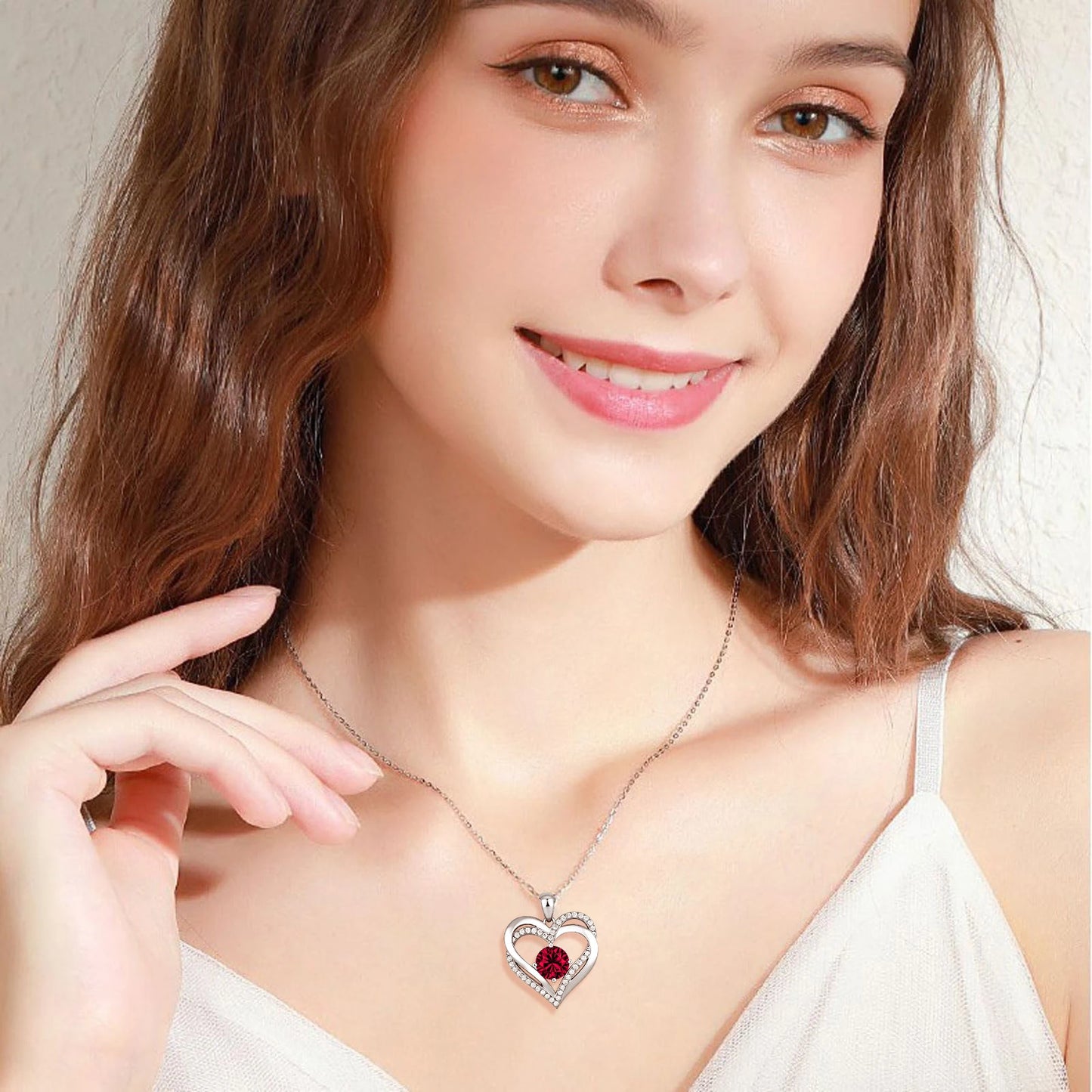 Romantic Rose Gift Box with Necklace - Women's Valentine/Xmas/Mother's Day Gift - For Wife Daughter BFF