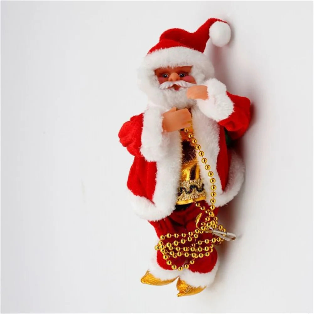Climbing Beads Santa Claus Music Electric Doll Rope Christmas Gifts Ornaments Cross border wholesale fashion hotsale funny adult