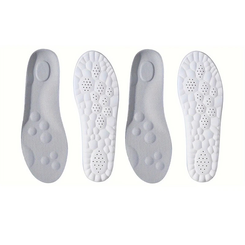 1Pair/2Pairs High Elasticity Latex Sport Insoles Soft Shoe Pads Arch Support Orthotic Insoles Breathable Deodorant Insole