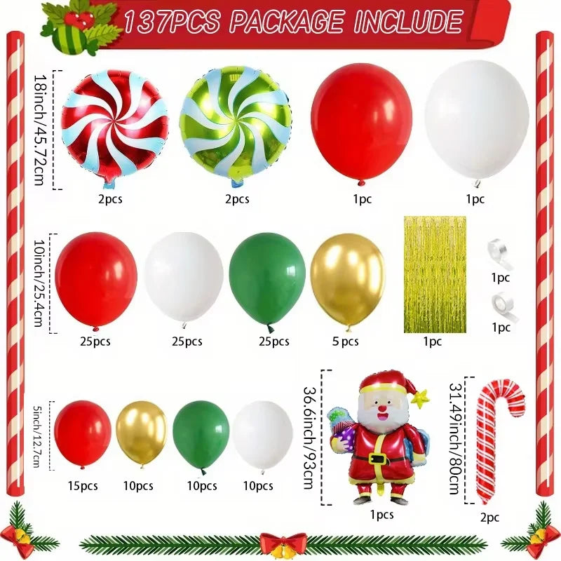 135 Christmas Themed Garland Sets Decorations for New Year's Parties Family Gatherings Christmas Parties Inside and Outside