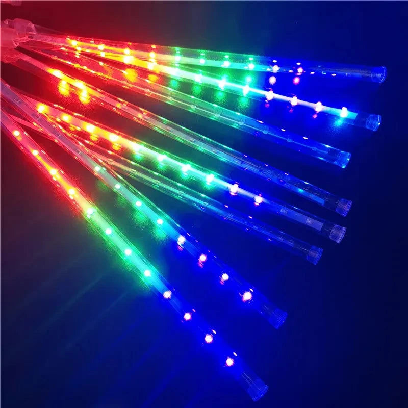 Christmas Decoration 2024 Led Lights Decorations for Outdoor Tree Garland Lighting Mood Light Garden String Party Lights Festoon