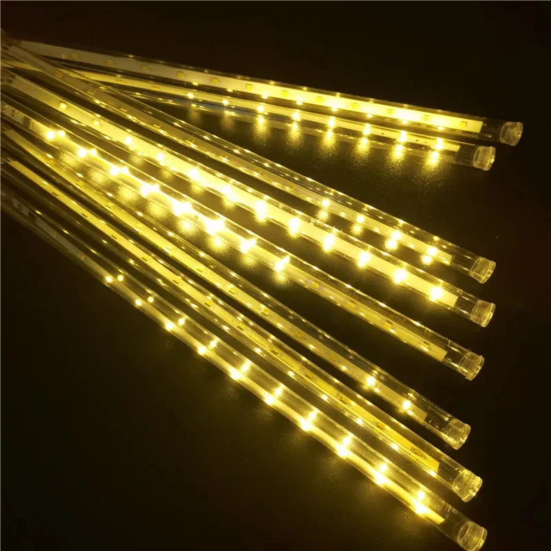 Christmas Decoration 2024 Led Lights Decorations for Outdoor Tree Garland Lighting Mood Light Garden String Party Lights Festoon