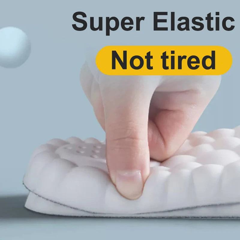 1Pair/2Pairs High Elasticity Latex Sport Insoles Soft Shoe Pads Arch Support Orthotic Insoles Breathable Deodorant Insole