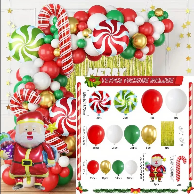 135 Christmas Themed Garland Sets Decorations for New Year's Parties Family Gatherings Christmas Parties Inside and Outside