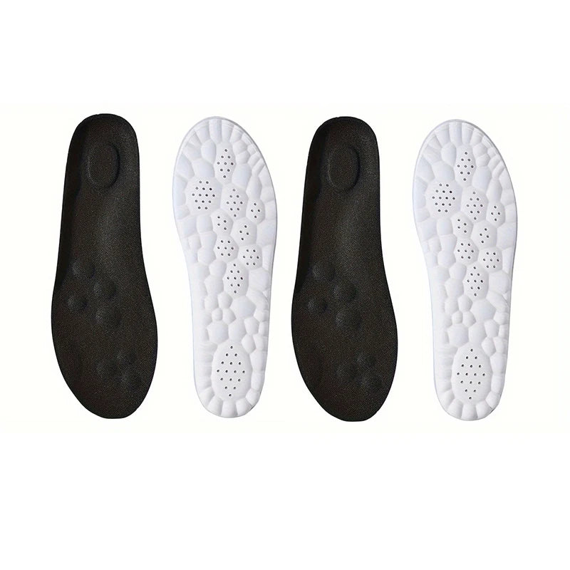 1Pair/2Pairs High Elasticity Latex Sport Insoles Soft Shoe Pads Arch Support Orthotic Insoles Breathable Deodorant Insole