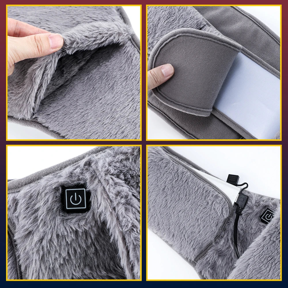 Electric Heating Belt Hand Warmer USB Charging Portable Heater Hot Compress Therapy Abdominal Waist Menstrual Uterus Warming Pad