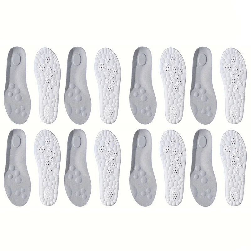 1Pair/2Pairs High Elasticity Latex Sport Insoles Soft Shoe Pads Arch Support Orthotic Insoles Breathable Deodorant Insole