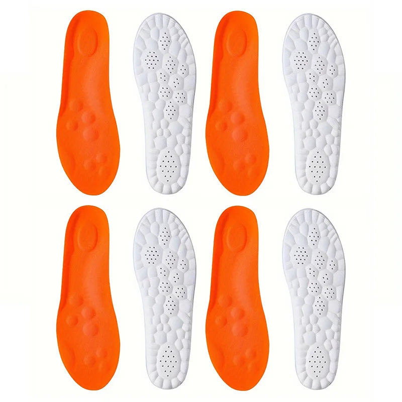 1Pair/2Pairs High Elasticity Latex Sport Insoles Soft Shoe Pads Arch Support Orthotic Insoles Breathable Deodorant Insole