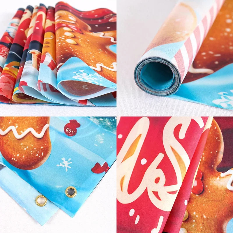 Christmas Outdoor Banner Merry Christmas Decorations For Home 2025 Outdoor Decor Xmas Navidad Noel Natal Happy New Year 2026