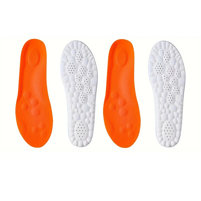 1Pair/2Pairs High Elasticity Latex Sport Insoles Soft Shoe Pads Arch Support Orthotic Insoles Breathable Deodorant Insole