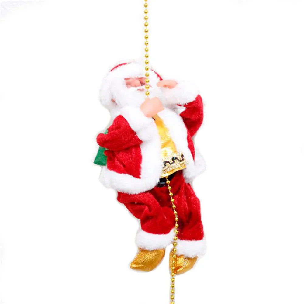 Climbing Beads Santa Claus Music Electric Doll Rope Christmas Gifts Ornaments Cross border wholesale fashion hotsale funny adult