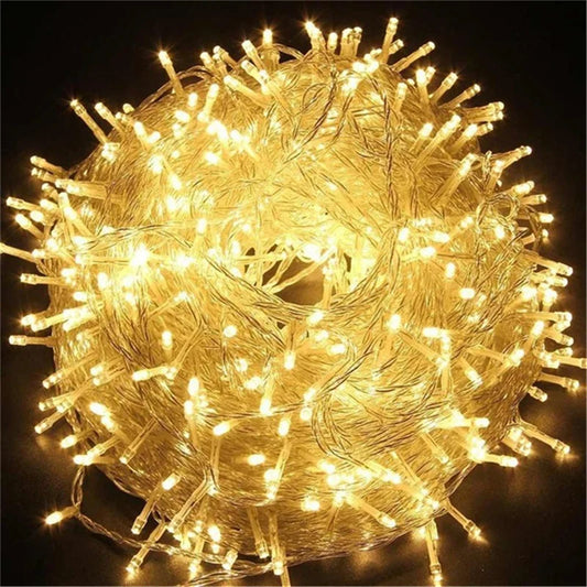 10M 20M 30M 50M 100M Christmas Garland Lights Led String Fairy Light Festoon Lamp Outdoor Decorative Lighting for Wedding Party