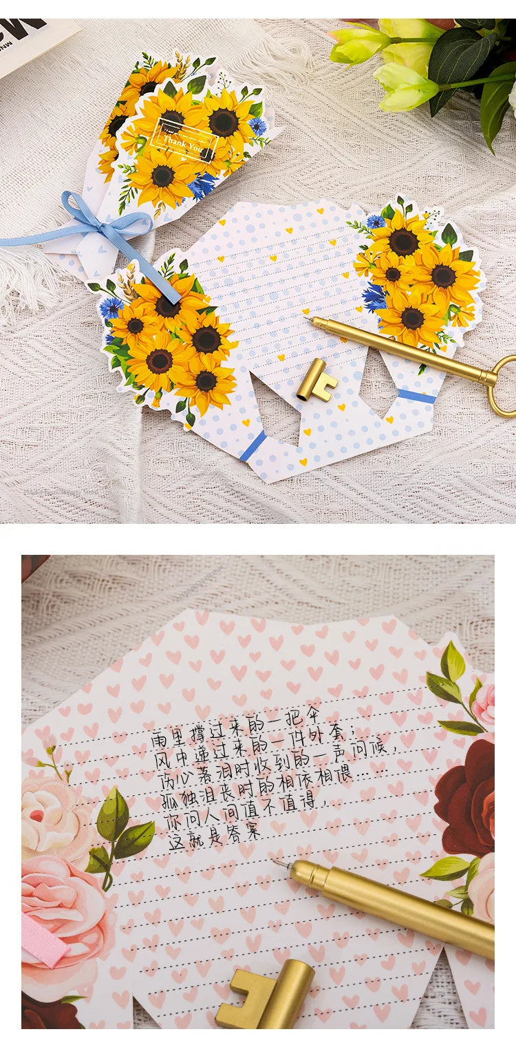 Creative Carnation Thanks Flowers Postcard Exquisite Beautiful Greeting Card Floral Birthday Cards Teacher Day Birthday Gifts