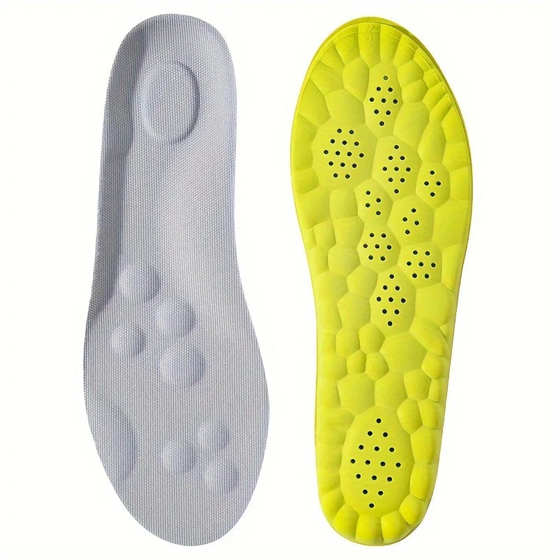 1Pair/2Pairs High Elasticity Latex Sport Insoles Soft Shoe Pads Arch Support Orthotic Insoles Breathable Deodorant Insole