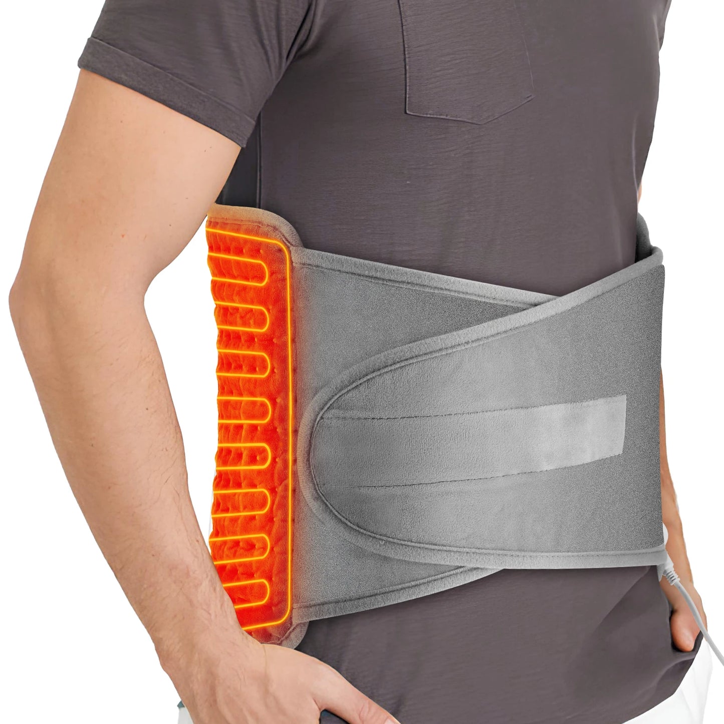 Electric Heating Waist Belt Portable Thermal Pad Office Home Adjustable Temperature Lumbar Belt Warming Abdomen Back Hand Warmer