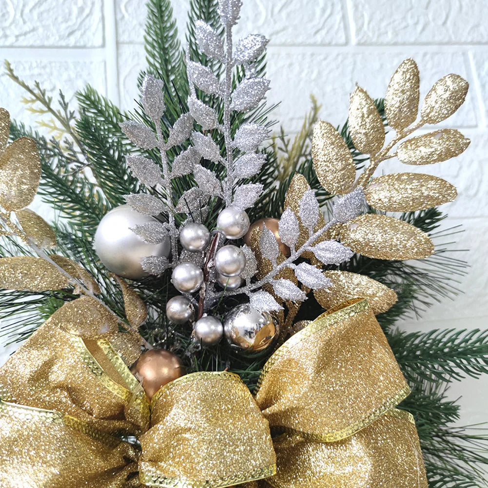 Christmas Staircase Decoration Wreath DIY Indoor Outdoor Garland Decoration With LED Decoration Prop Evening Party Dress Up Prop