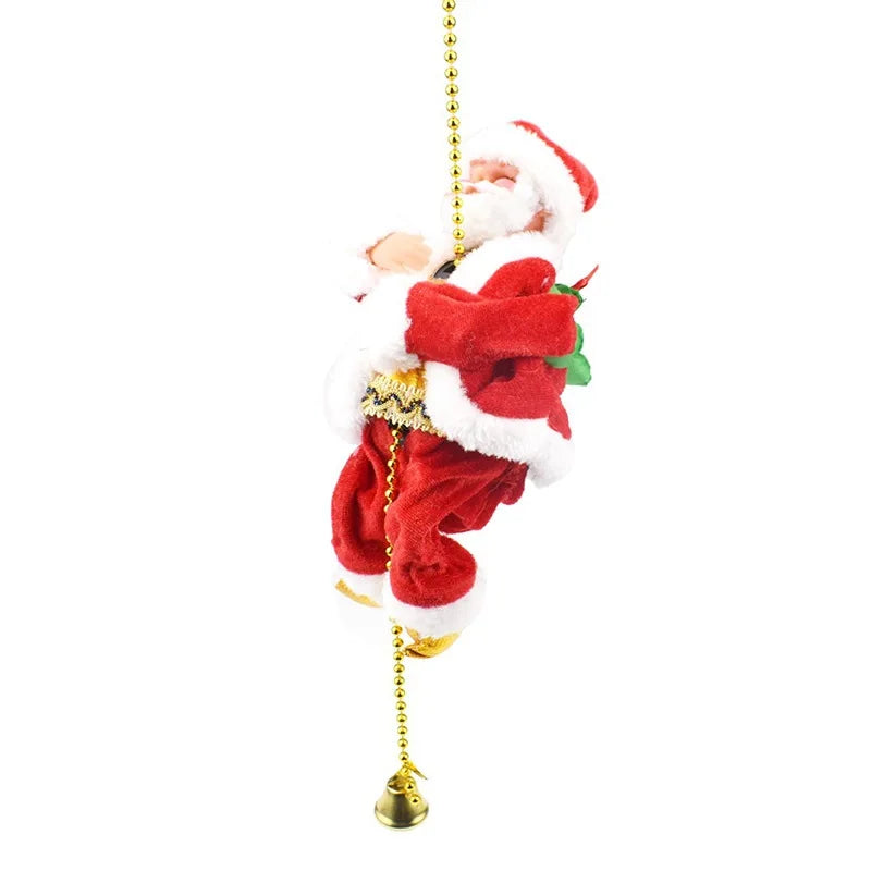 Climbing Beads Santa Claus Music Electric Doll Rope Christmas Gifts Ornaments Cross border wholesale fashion hotsale funny adult