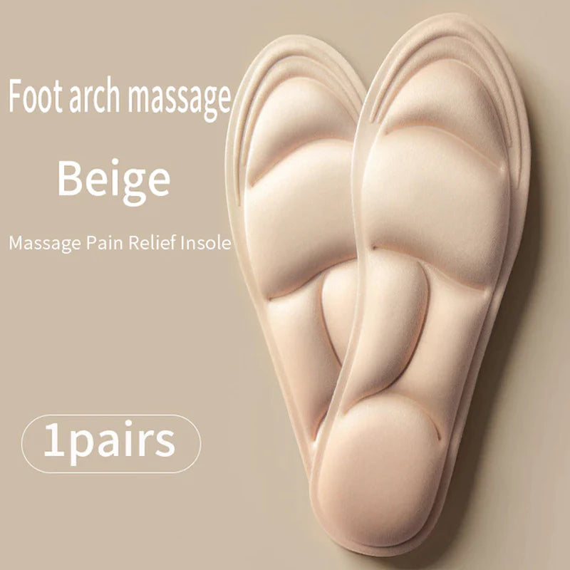 5D Insoles for Shoes Women Breathable Running Sport Insole Feet Arch Support Plantar Fasciitis Shoe Pads Memory Foam Shoe Sole